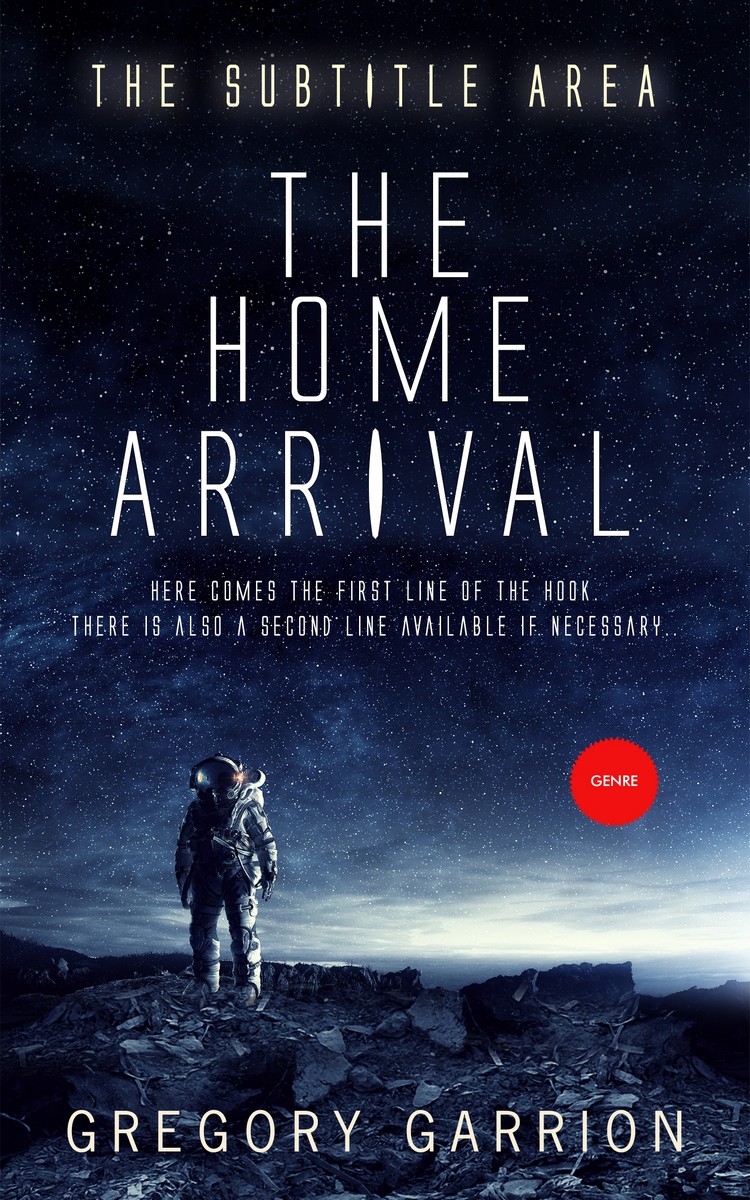 2D view of Premade Science Fiction Book Cover - Ebony