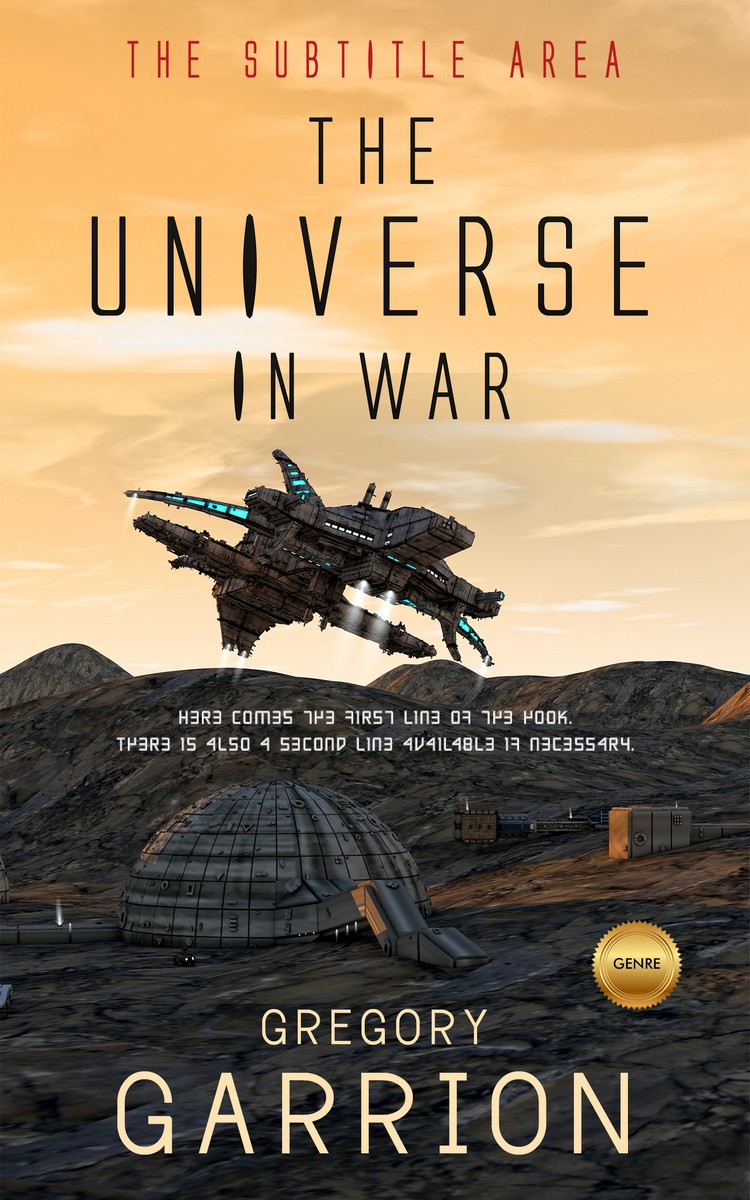 2D view of Premade Science Fiction Book Cover - Manhattan