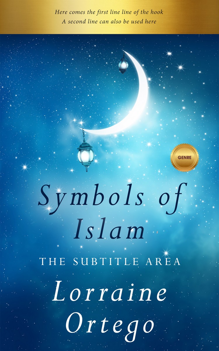 2D view of Premade Religion & Spirituality Book Cover - Venice Blue