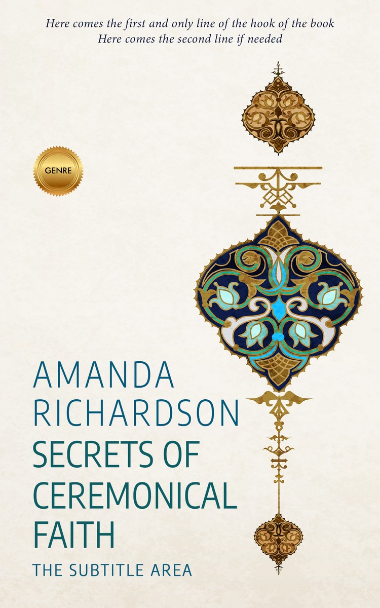 2D view of Premade Religion & Spirituality Book Cover - Pampas