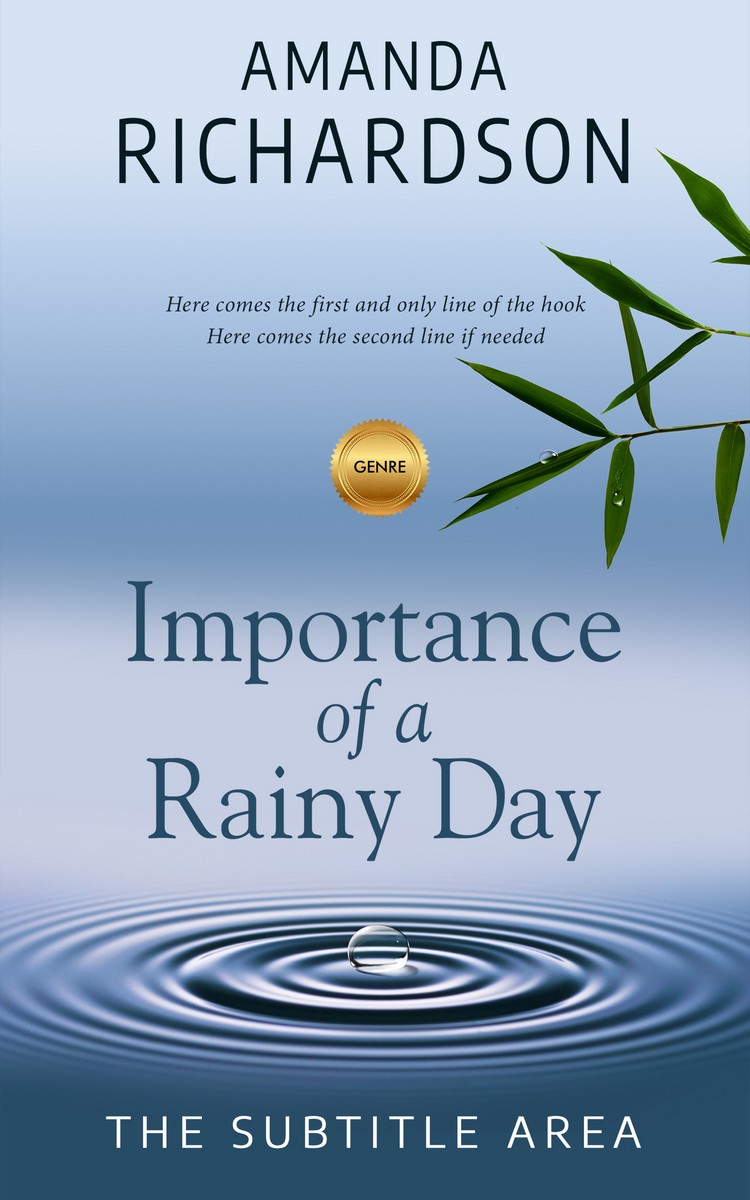 2D view of Premade Environment & Ecology Book Cover - Periwinkle Gray