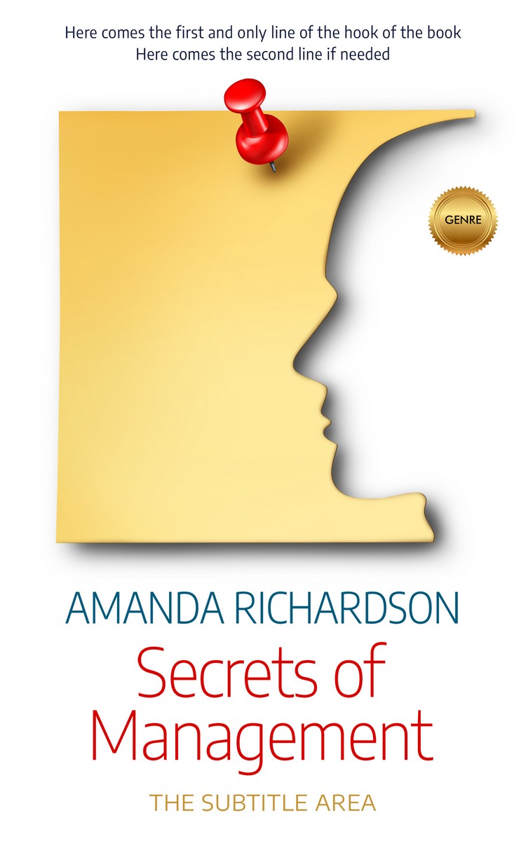 2D view of Premade Self-Improvement & Self-Help Book Cover - Golden Sand