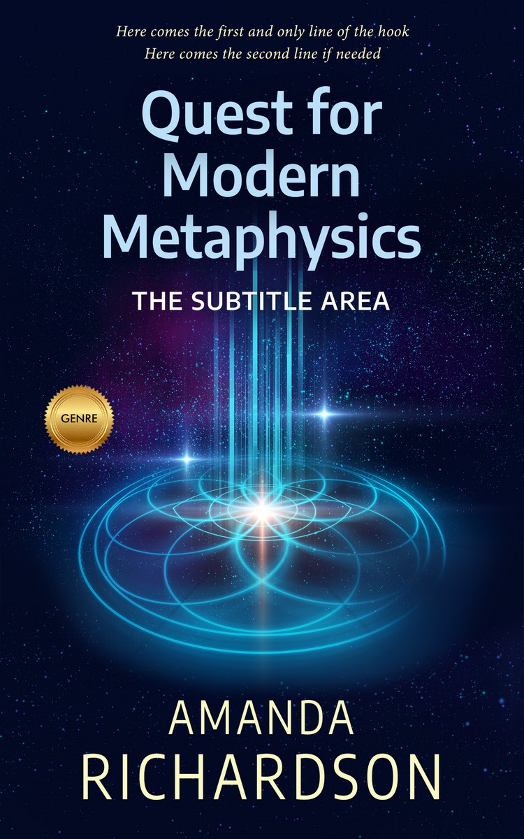 2D view of Premade Religion & Spirituality Book Cover - Black Pearl