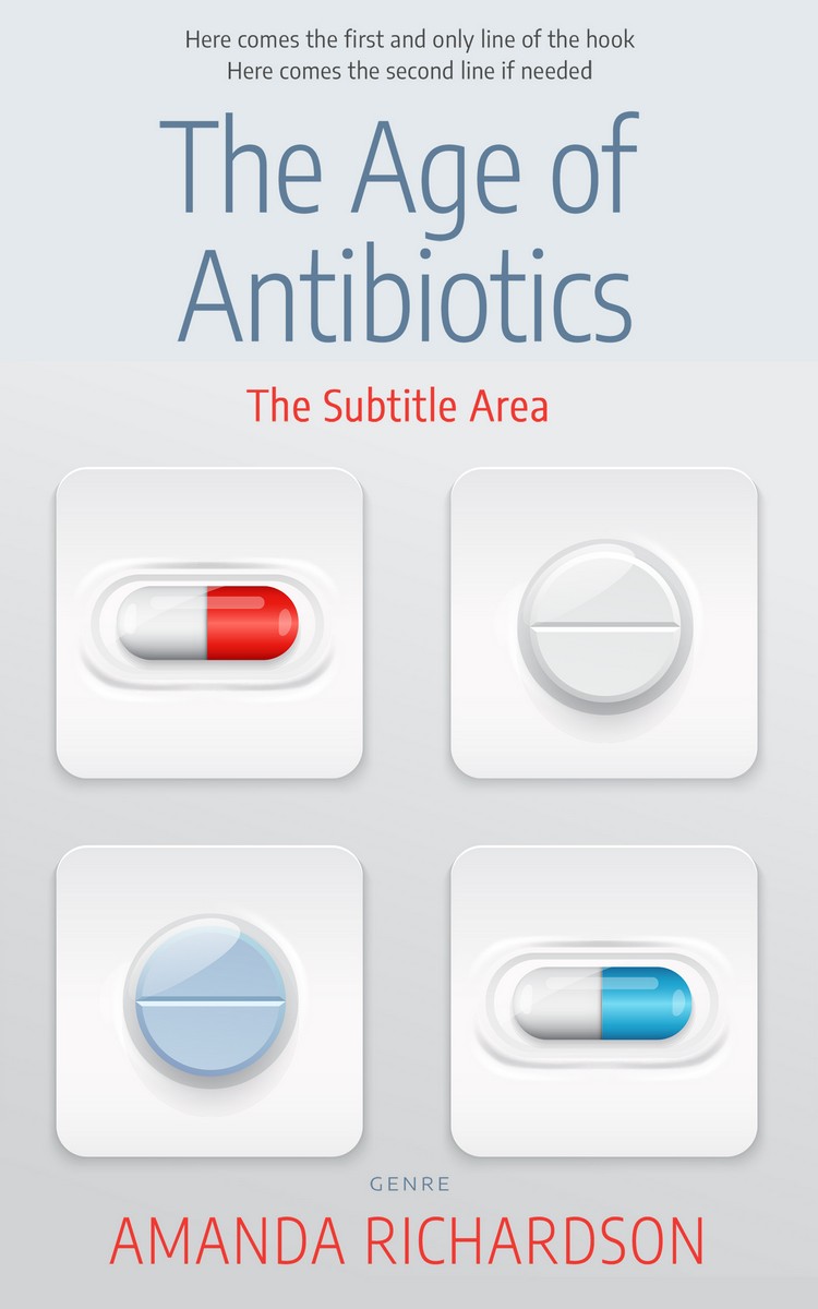 2D view of Premade Medical Book Cover - Iron