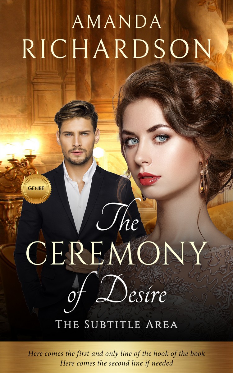 2D view of Premade Chick Lit Book Cover - Black Marlin