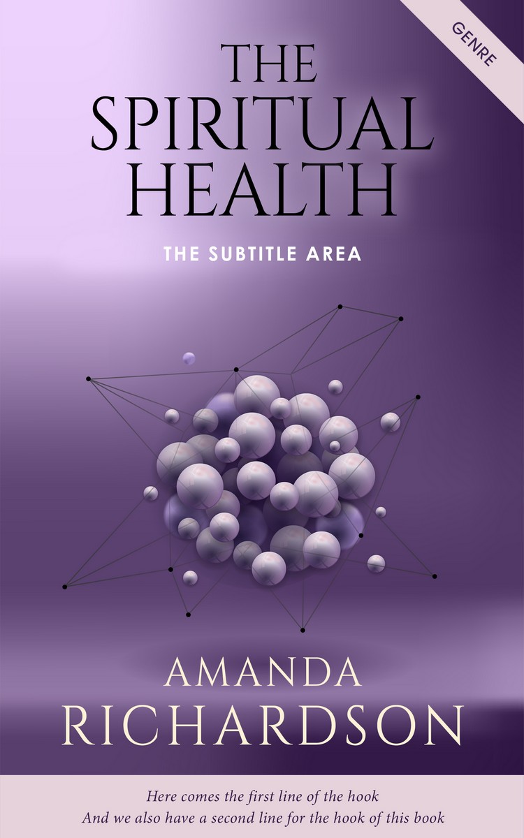 2D view of Premade Abstract Book Cover - Smoky