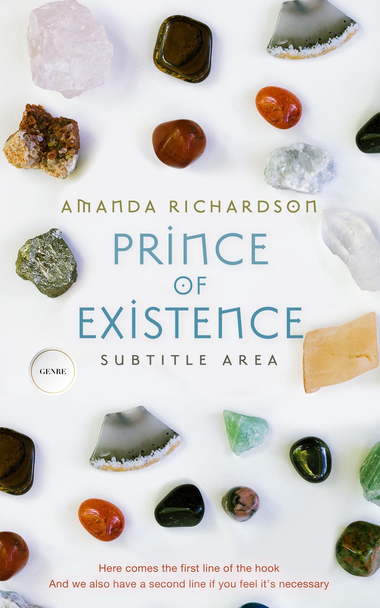 2D view of Premade Self-Improvement & Self-Help Book Cover - Black Haze