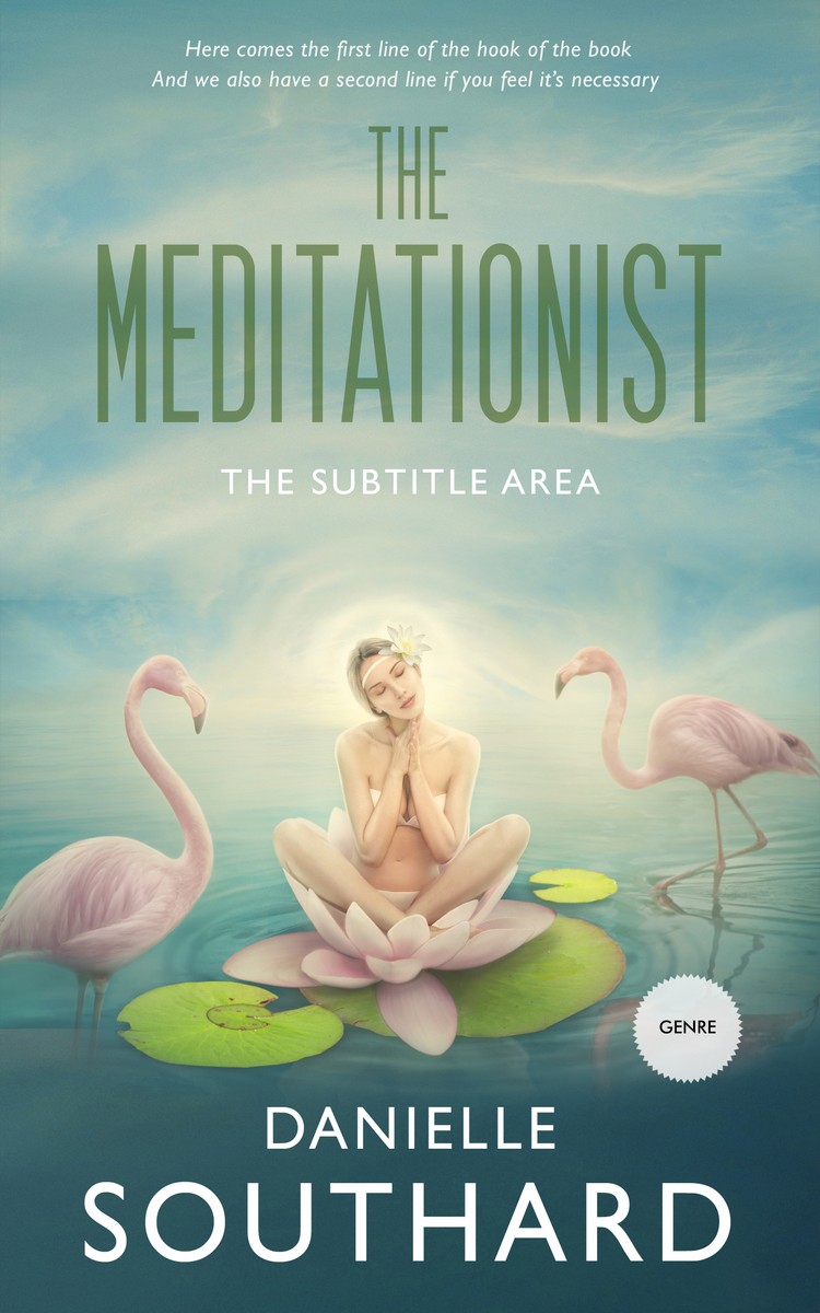 2D view of Premade Religion & Spirituality Book Cover - Pewter