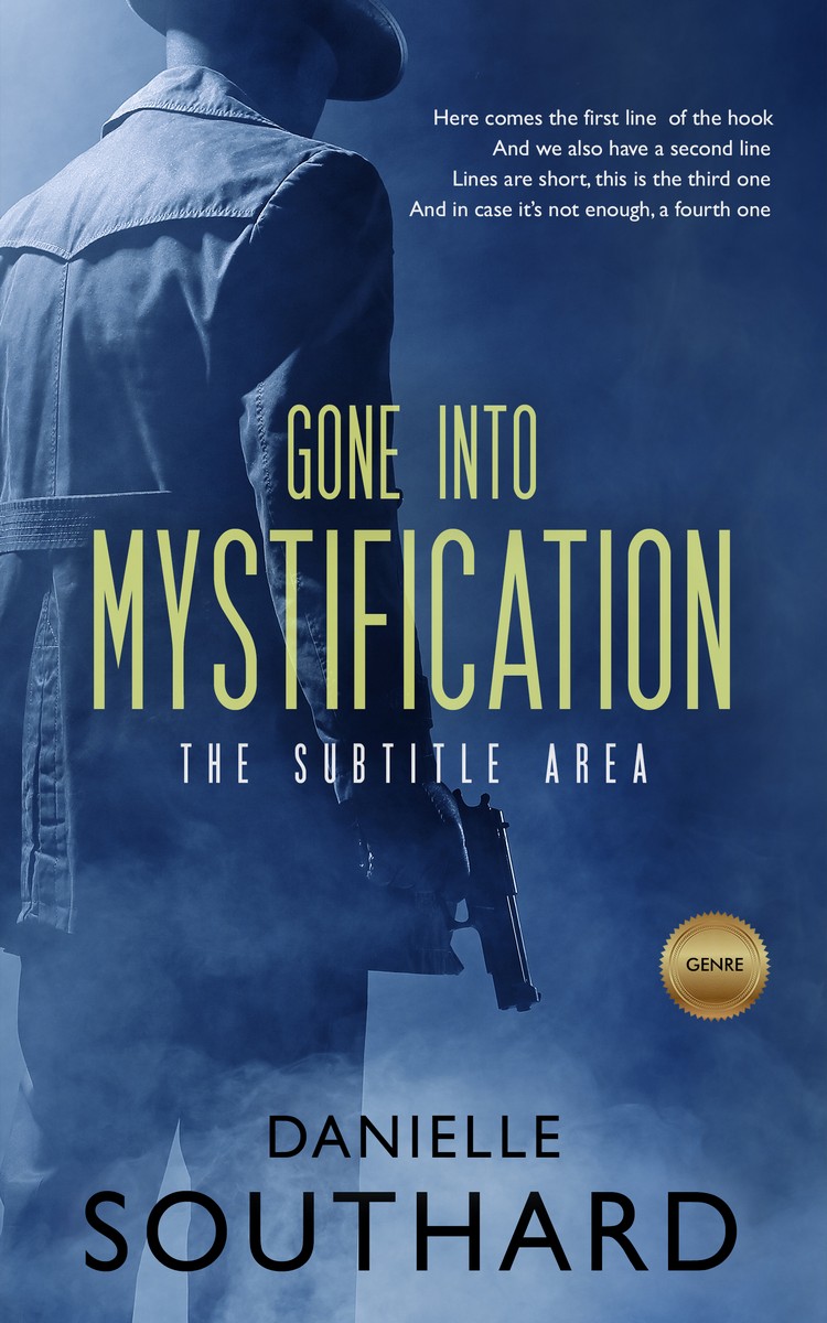 2D view of Premade Mystery & Thriller & Suspense Book Cover - Astronaut