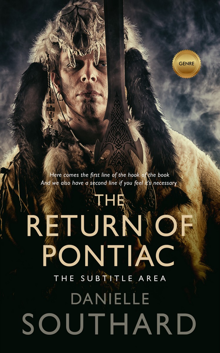 2D view of Premade Historical Book Cover - Indian Khaki