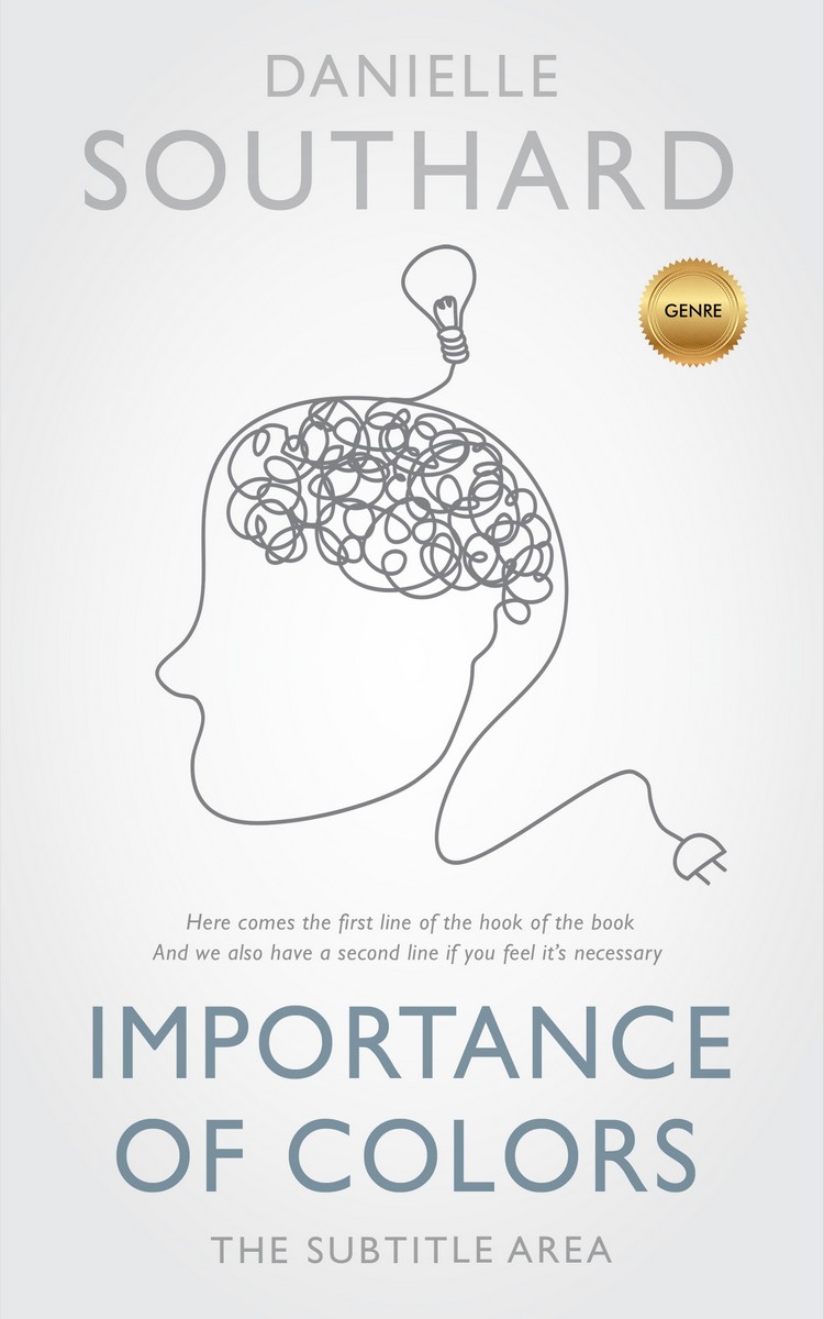 2D view of Premade Health & Mind & Body Book Cover - Black Haze