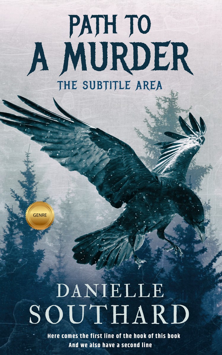 2D view of Premade Horror Book Cover - Pale Slate