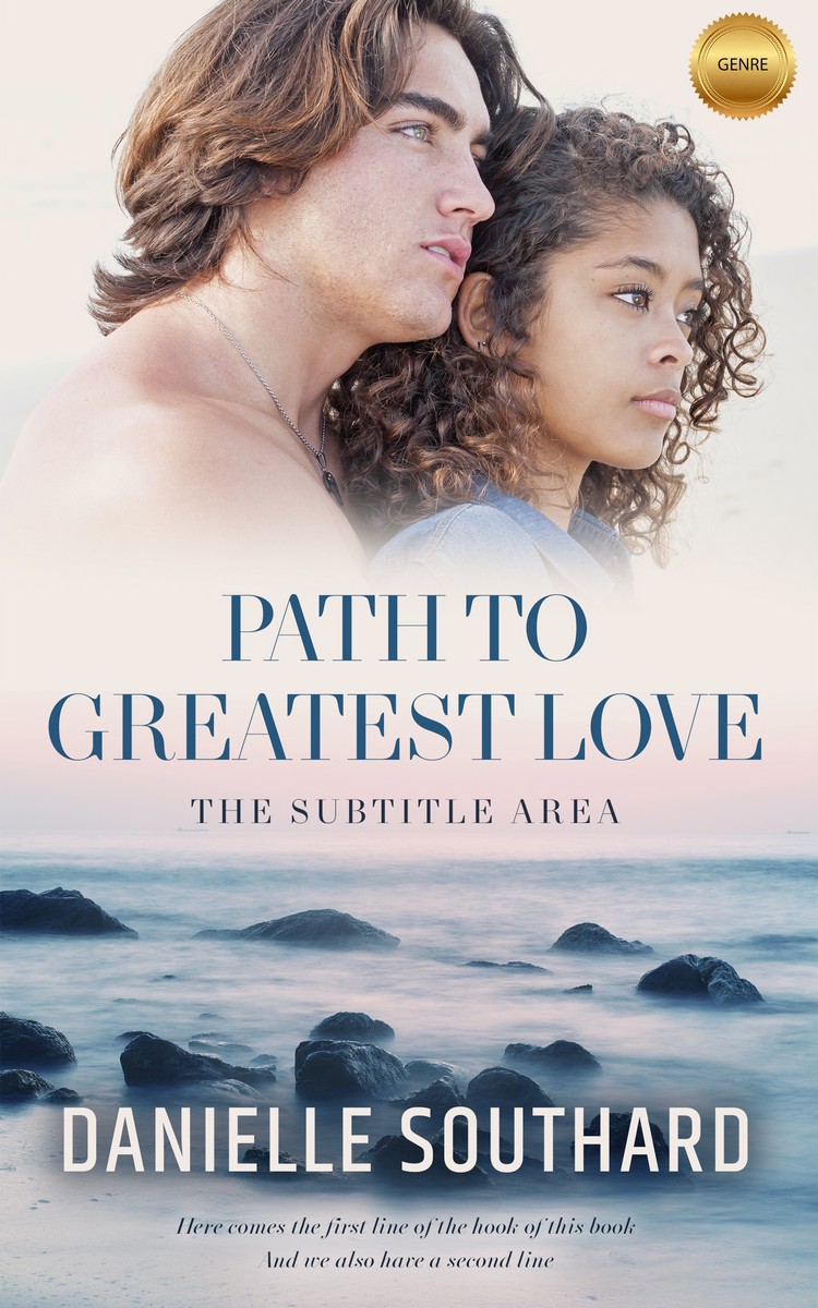 2D view of Premade Romance Book Cover - Swiss Coffee