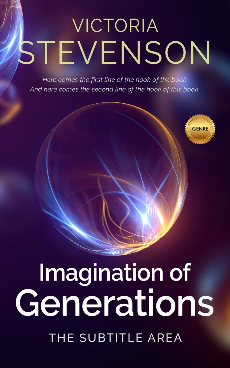 2D view of Premade Abstract Book Cover - Haiti