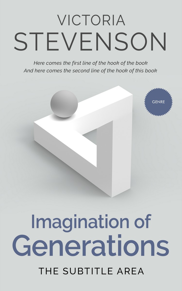 2D view of Premade Health & Mind & Body Book Cover - Iron