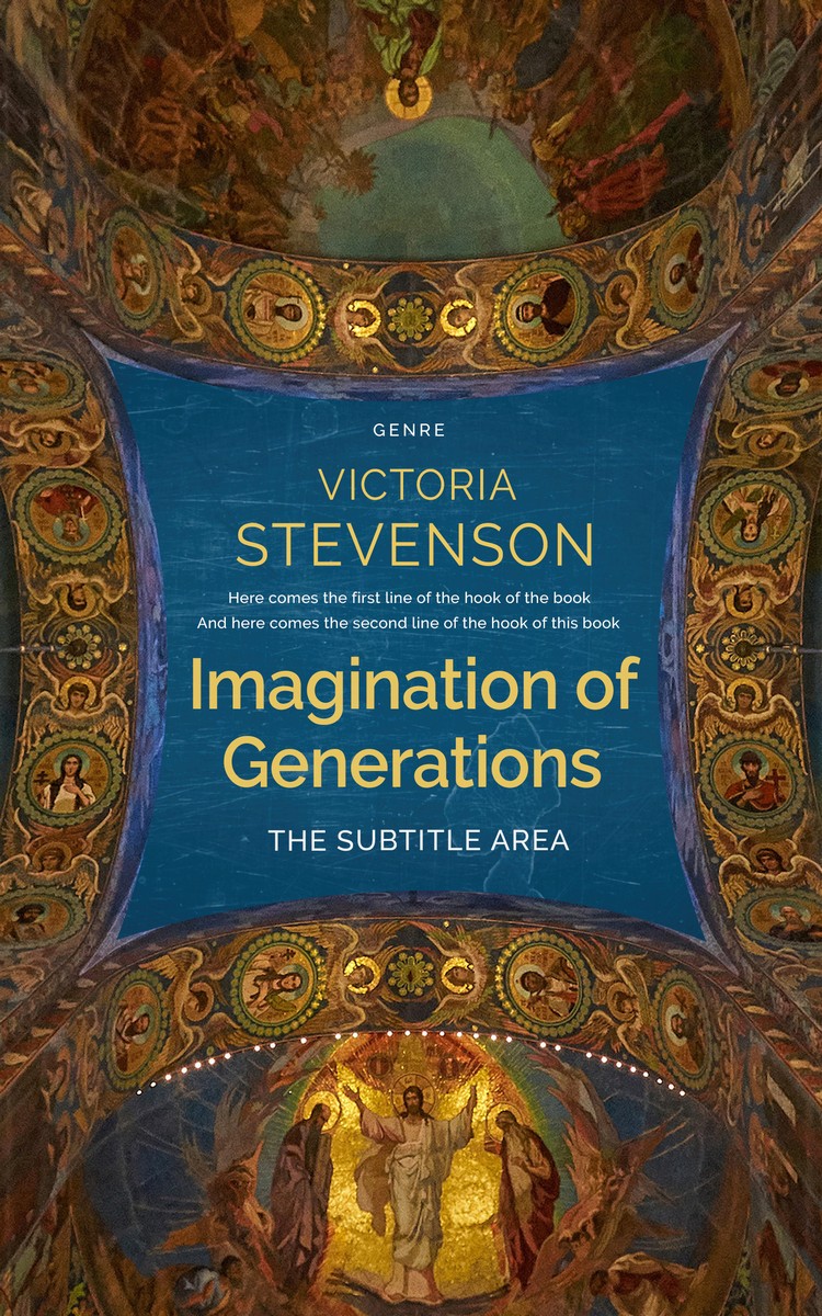 2D view of Premade Religion & Spirituality Book Cover - Lunar Green