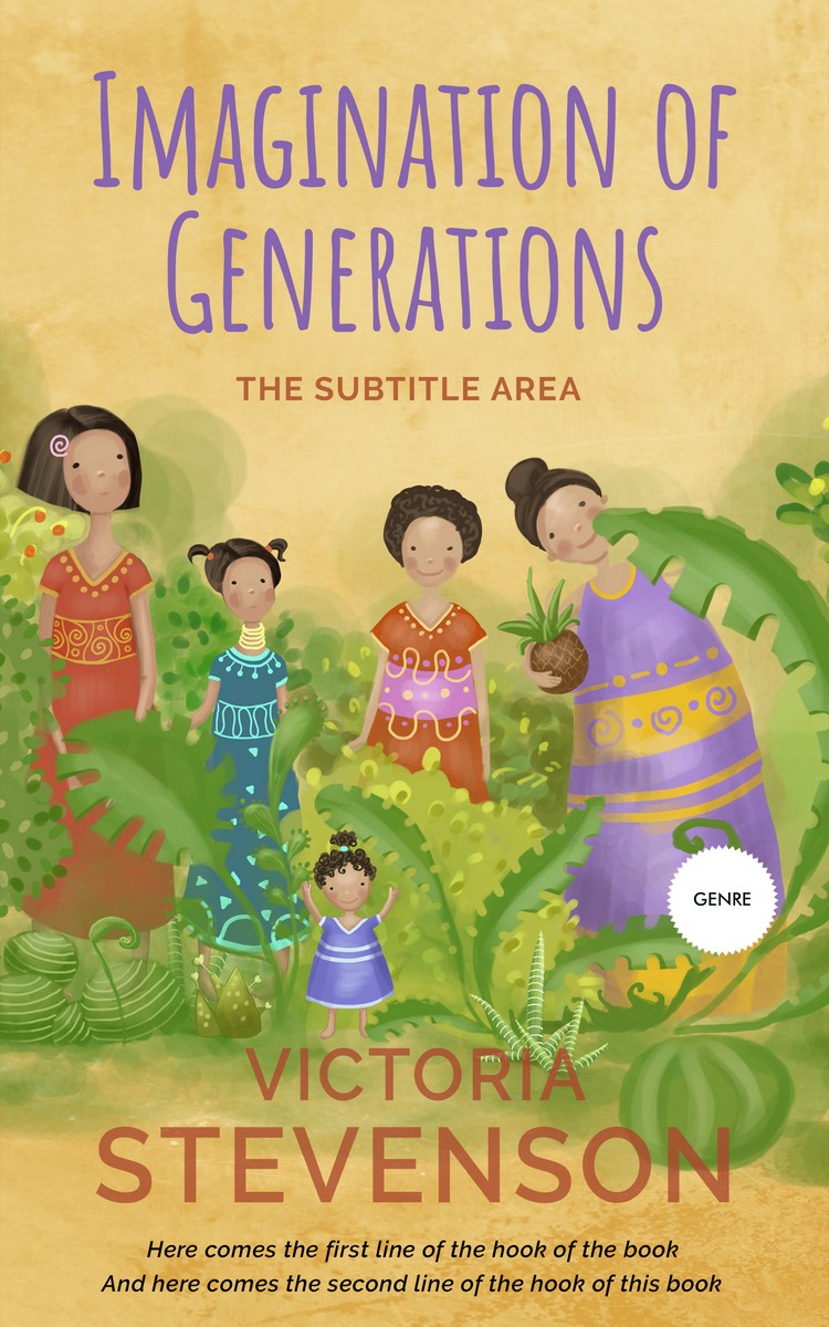 2D view of Premade Literary Fiction Book Cover - Laser