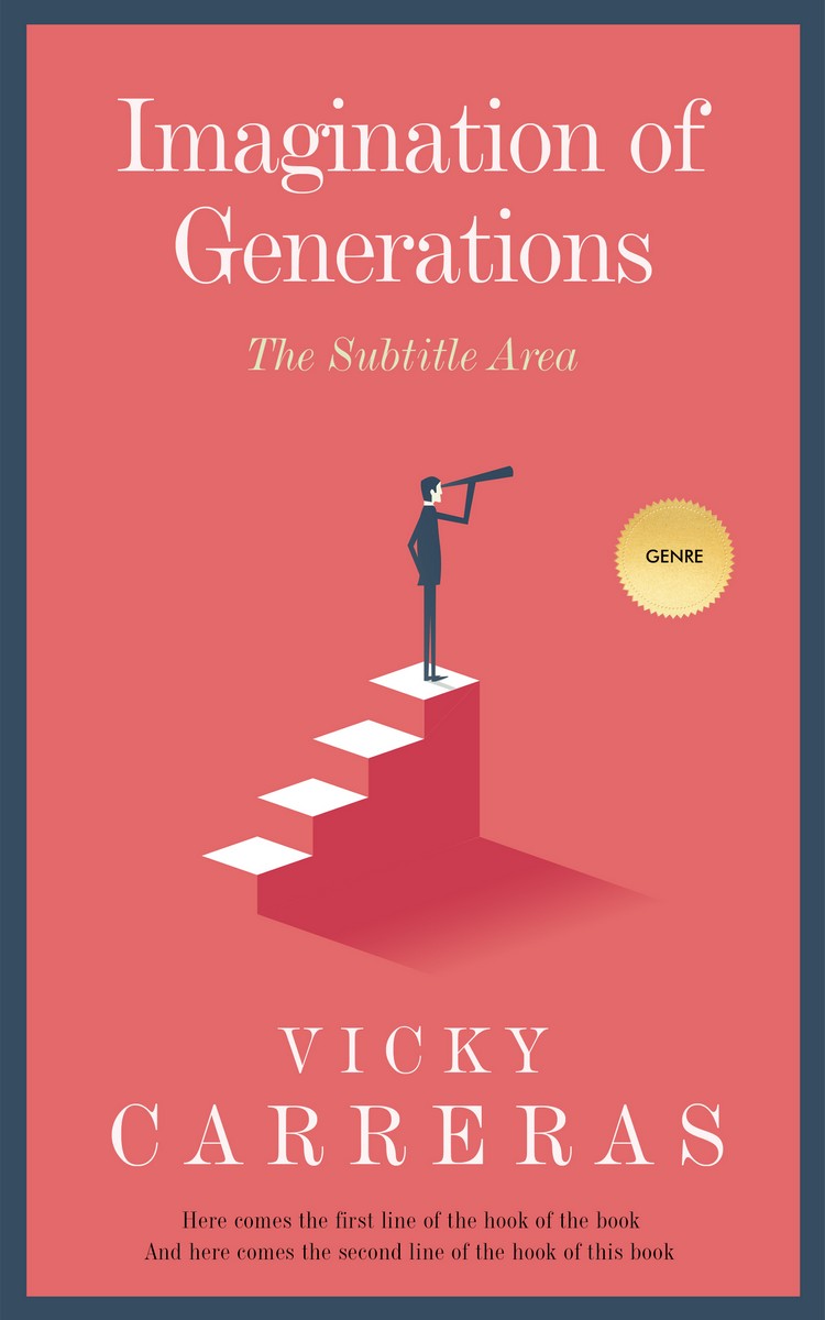 2D view of Premade Business Book Cover - Sunglo