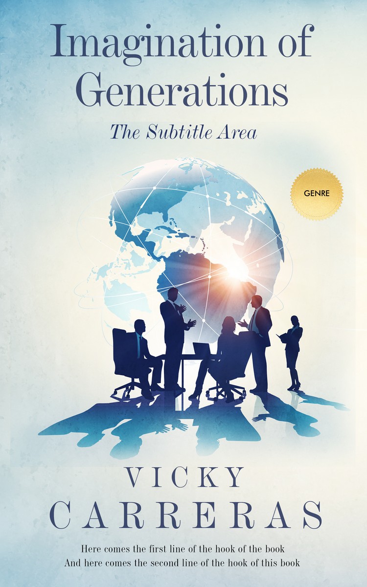 2D view of Premade Business Book Cover - Gray Nurse