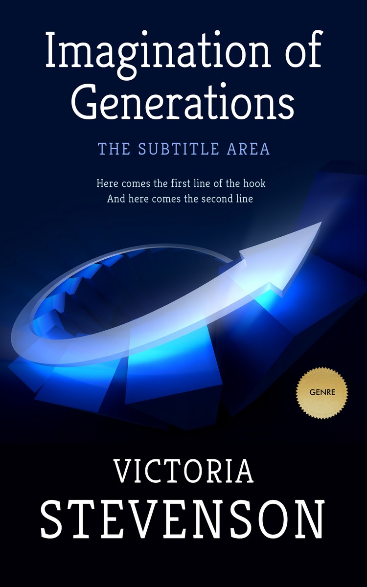 2D view of Premade Business Book Cover - Black Pearl