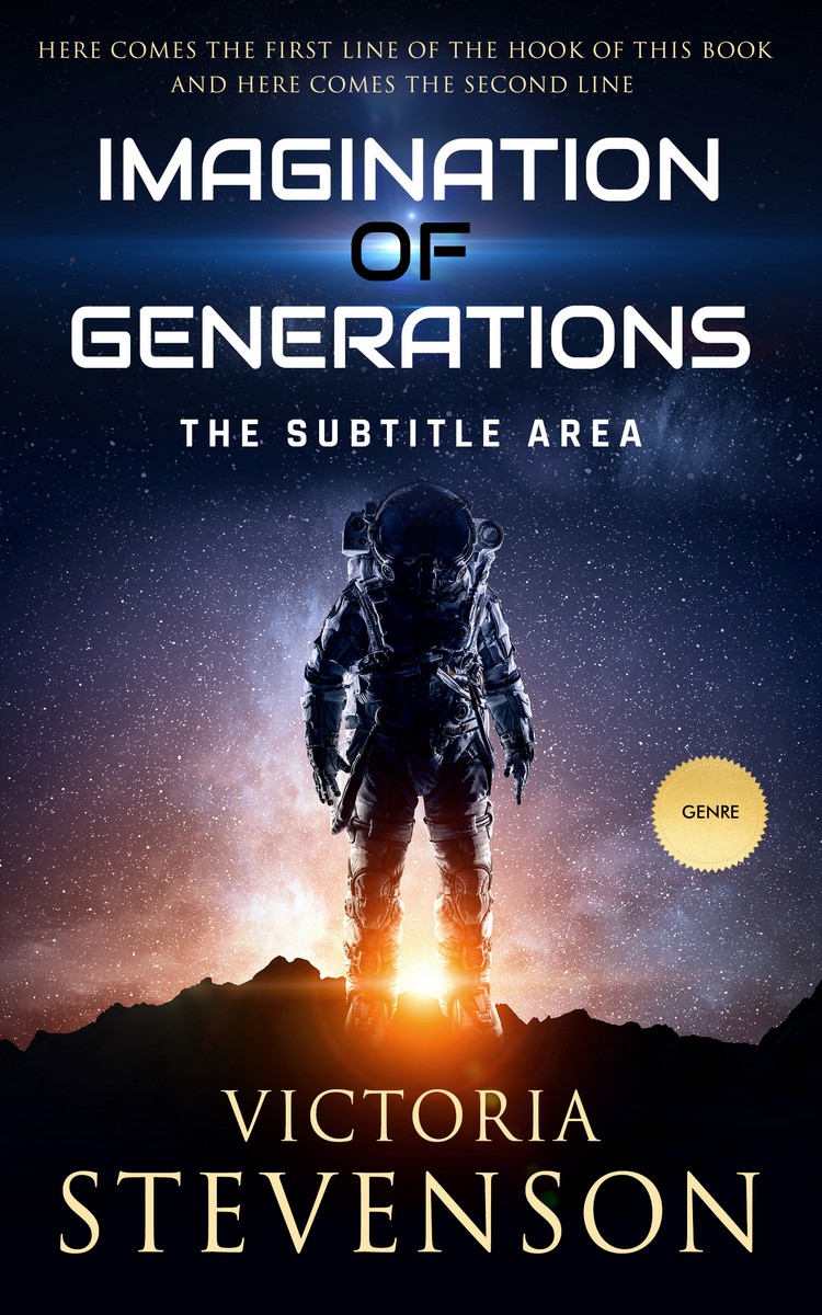 2D view of Premade Science Fiction Book Cover - Mirage