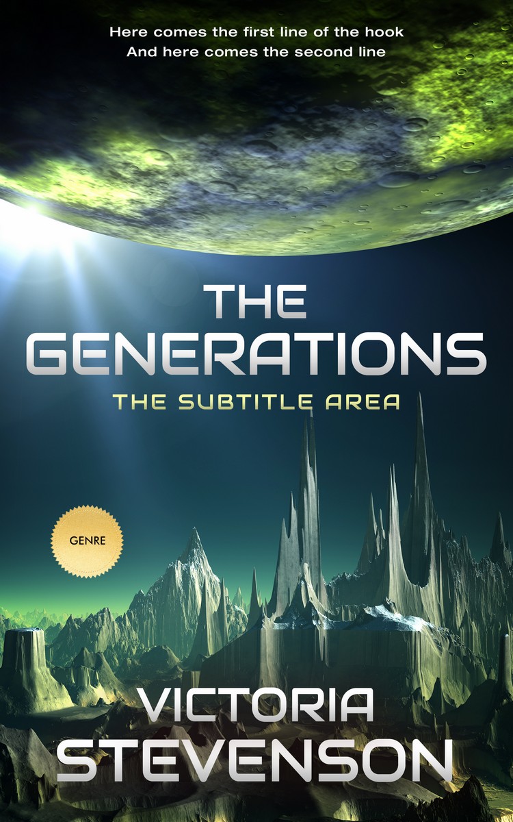 2D view of Premade Science Fiction Book Cover - Timber Green