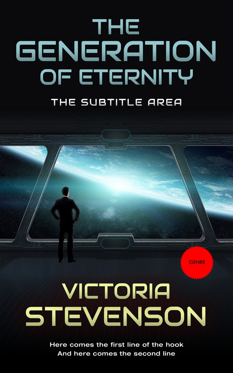 2D view of Premade Science Fiction Book Cover - Woodsmoke