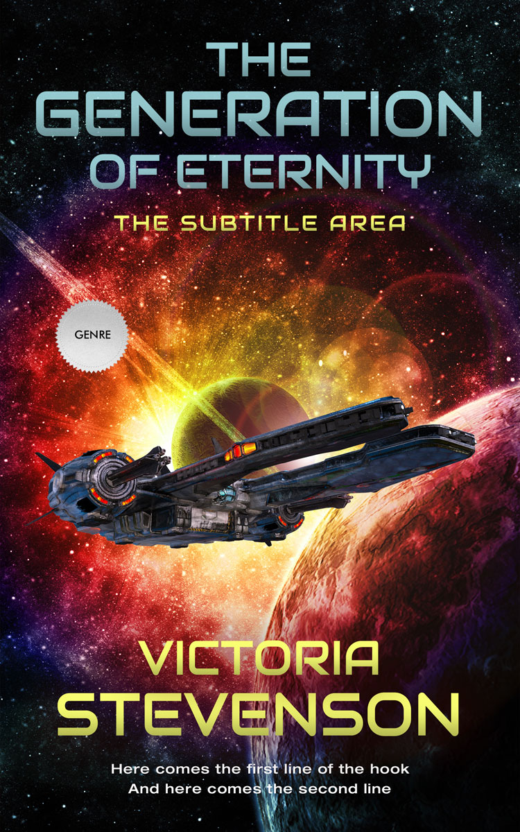 2D view of Premade Science Fiction Book Cover - Whiskey