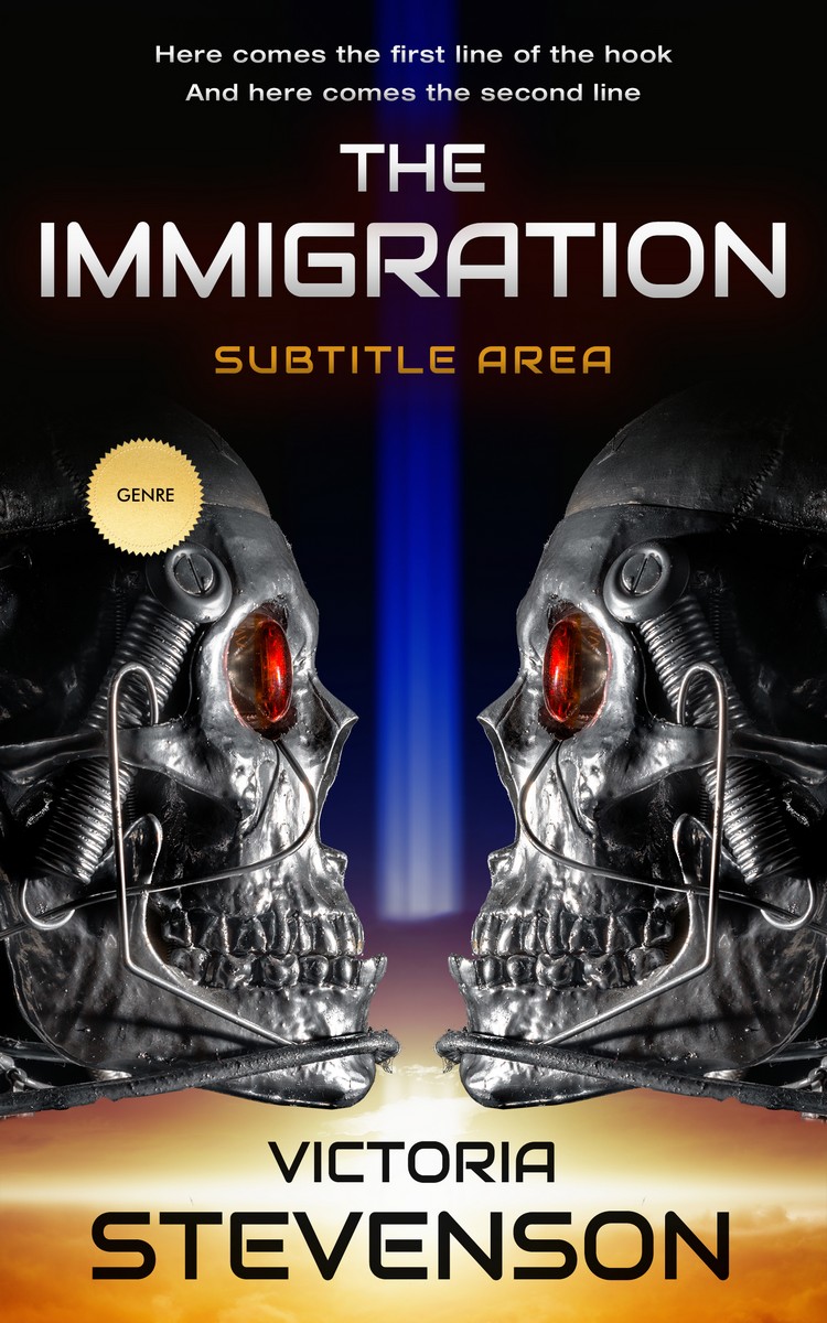 2D view of Premade Science Fiction Book Cover - Straw