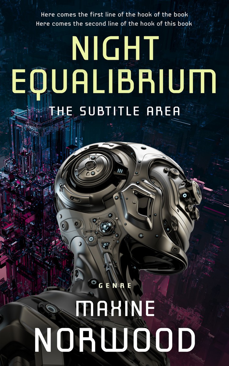 2D view of Premade Science Fiction Book Cover - Bunker