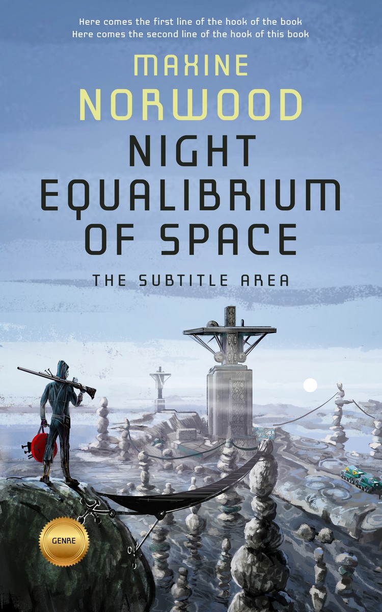 2D view of Premade Science Fiction Book Cover - Nepal