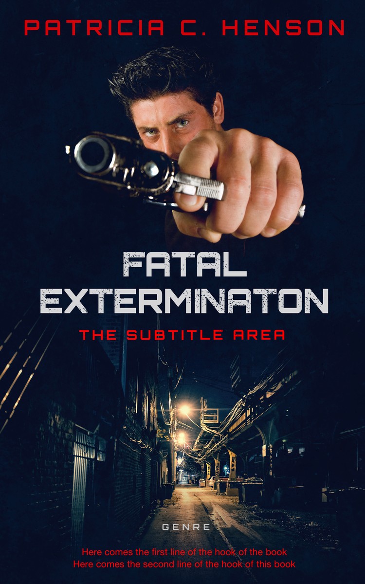 2D view of Premade Mystery & Thriller & Suspense Book Cover - Ebony