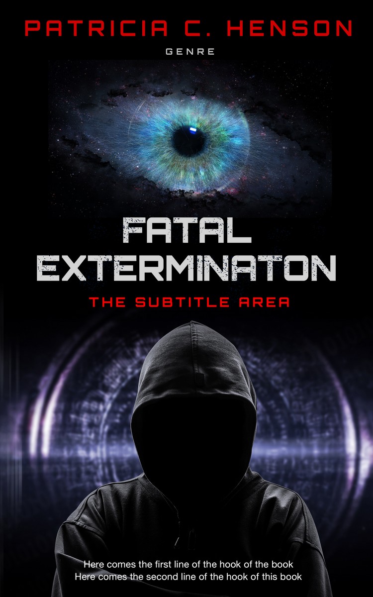 2D view of Premade Science Fiction Book Cover - Cinder