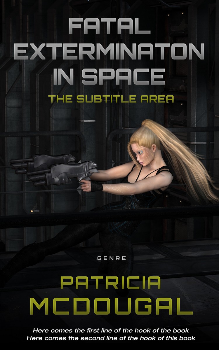 2D view of Premade Science Fiction Book Cover - Woodsmoke