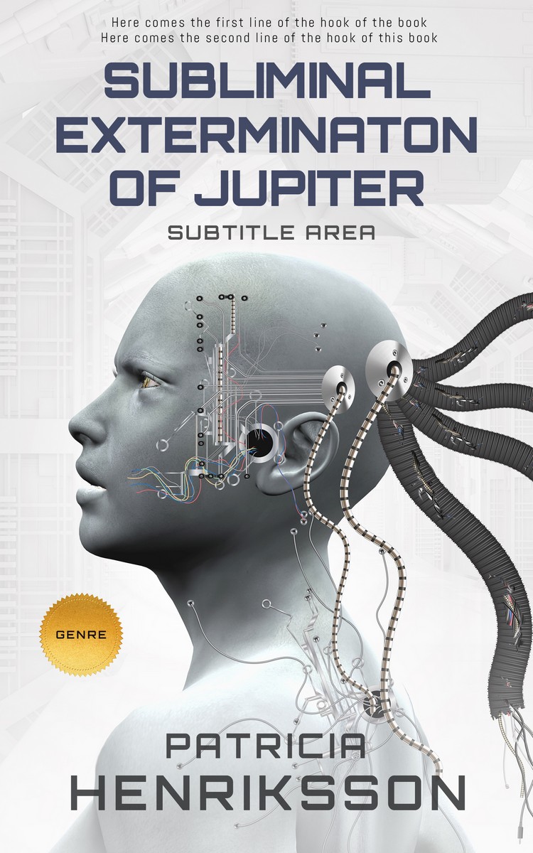 2D view of Premade Science Fiction Book Cover - Abbey