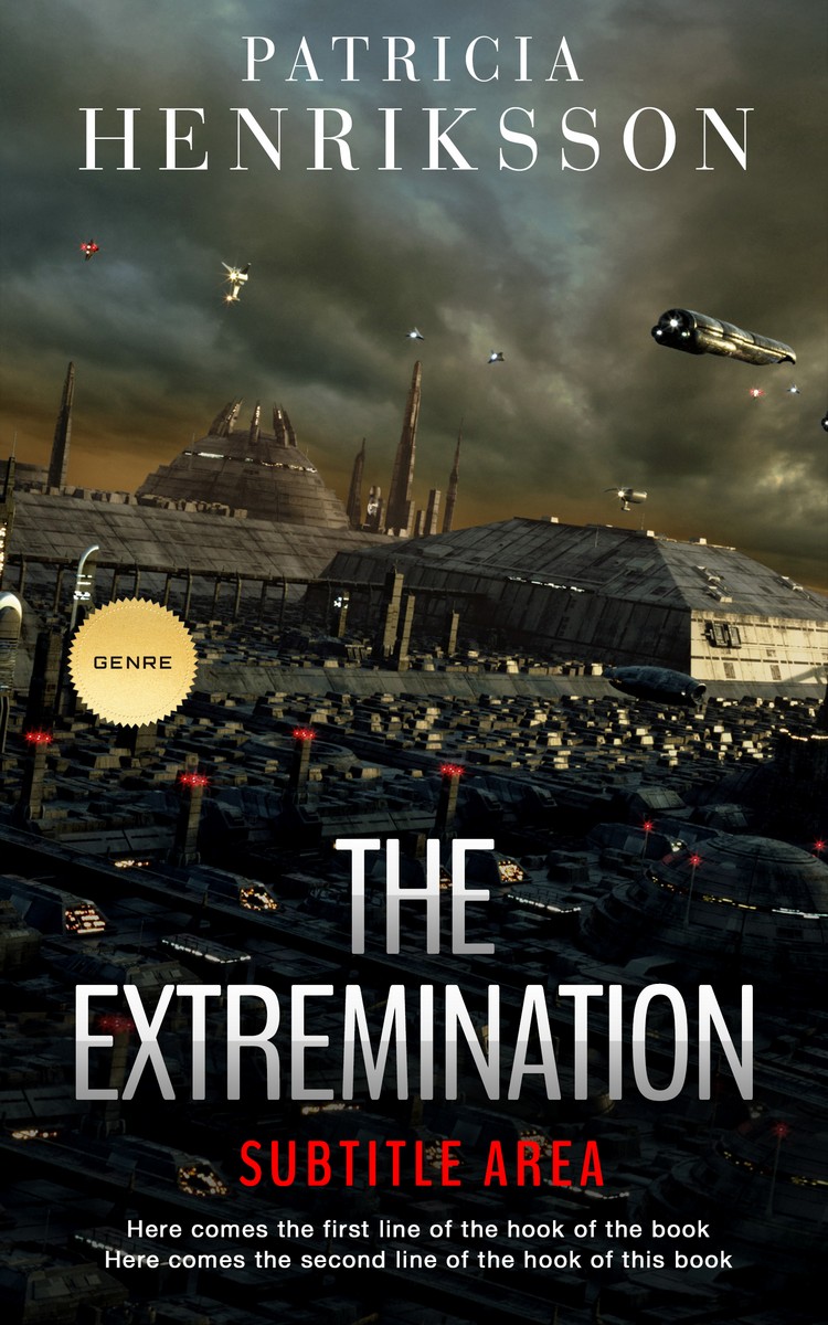 2D view of Premade Science Fiction Book Cover - Heavy Metal