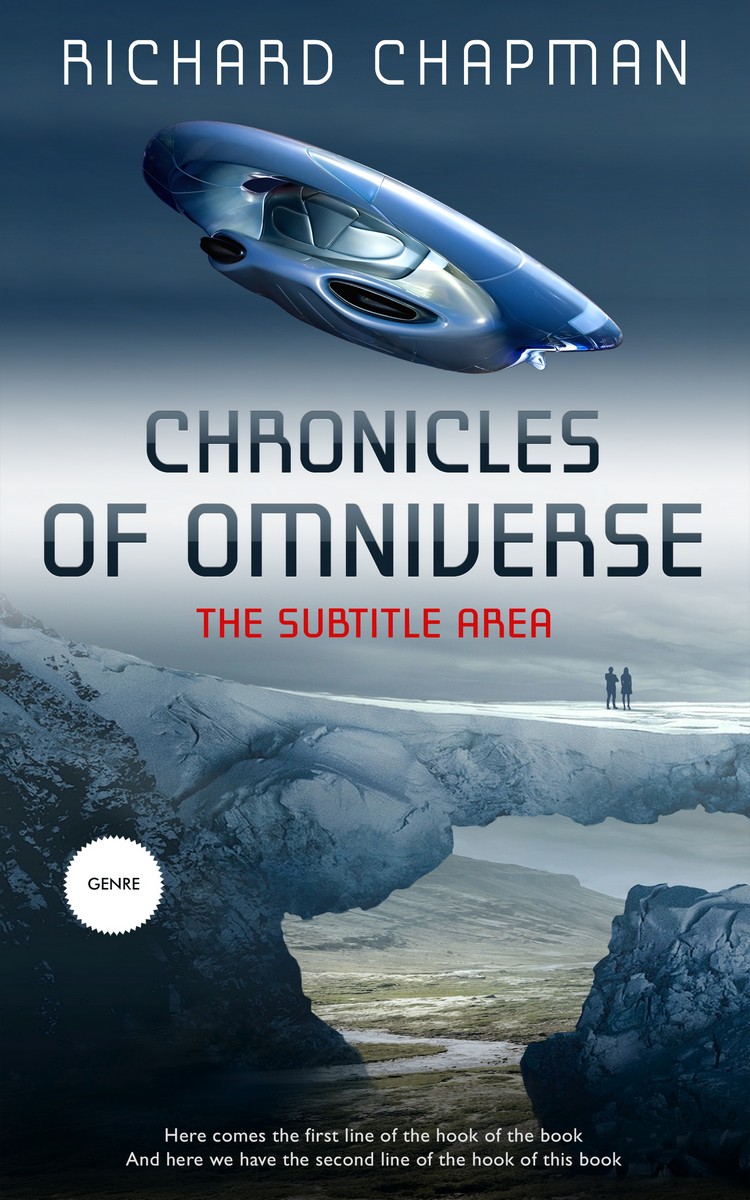 2D view of Premade Science Fiction Book Cover - Blue Bayoux