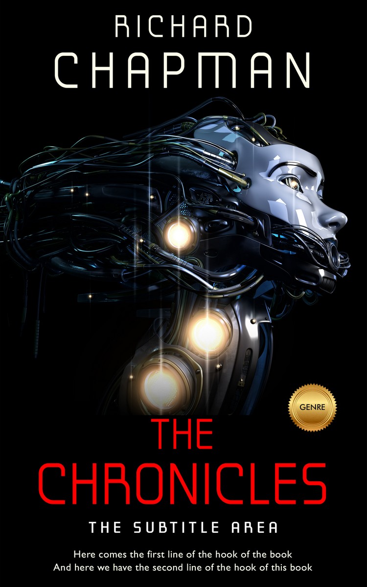 2D view of Premade Science Fiction Book Cover - Woodsmoke