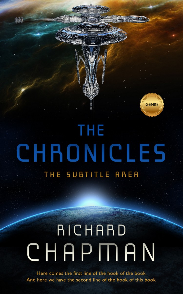 2D view of Premade Science Fiction Book Cover - Woodsmoke