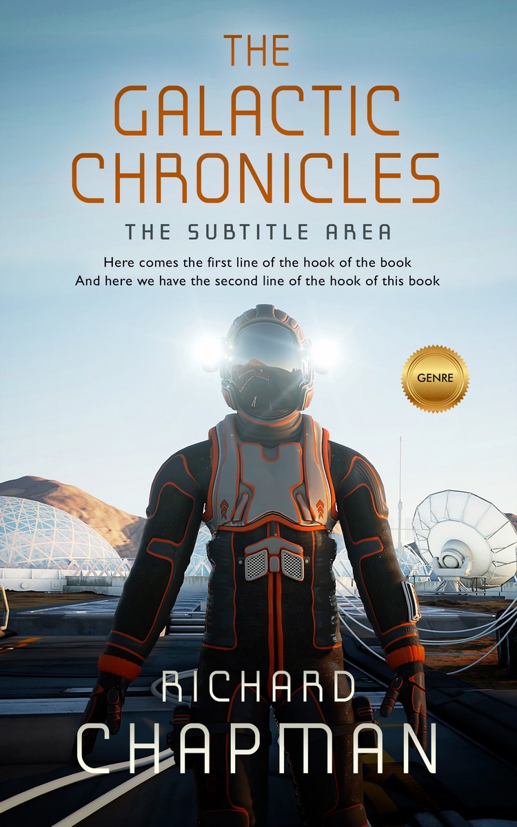 2D view of Premade Science Fiction Book Cover - Woodsmoke