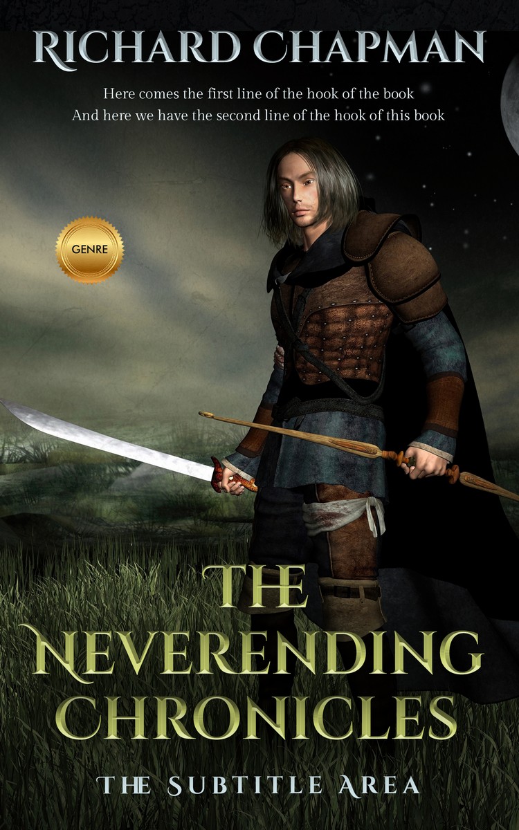 2D view of Premade Fantasy Book Cover - Rangoon Green