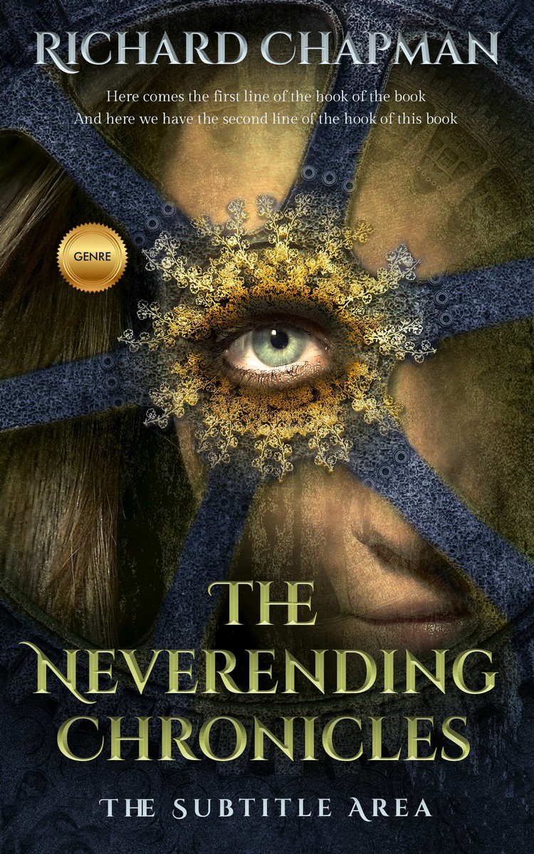 2D view of Premade Fantasy Book Cover - Log Cabin