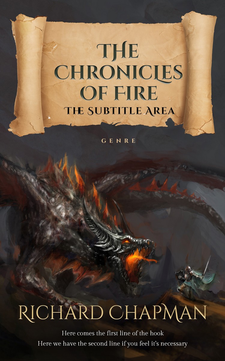 2D view of Premade Fantasy Book Cover - Dune