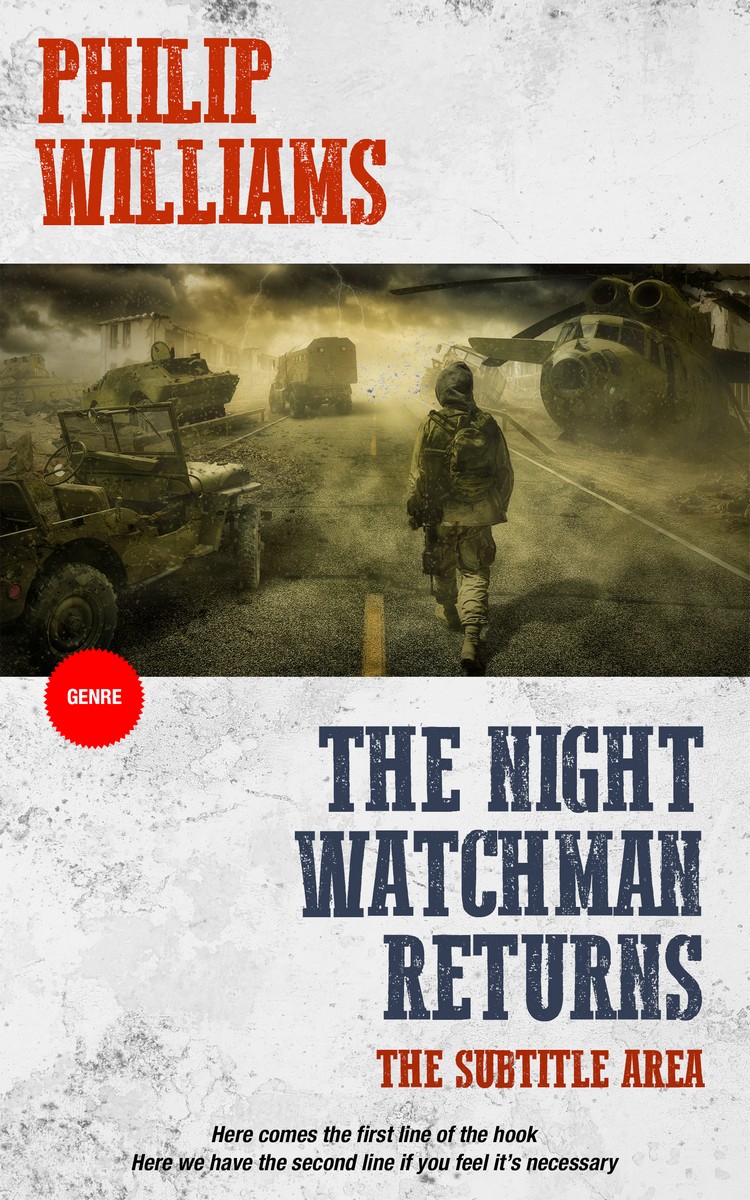 2D view of Premade Apocalyptica Book Cover - Westar