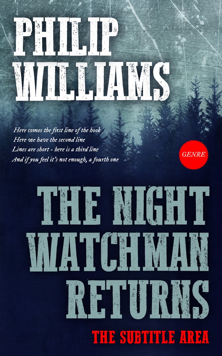 2D view of Premade Mystery & Thriller & Suspense Book Cover - Big Stone