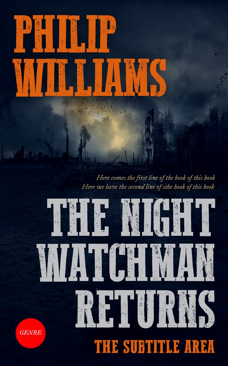 2D view of Premade Mystery & Thriller & Suspense Book Cover - Antique Brass