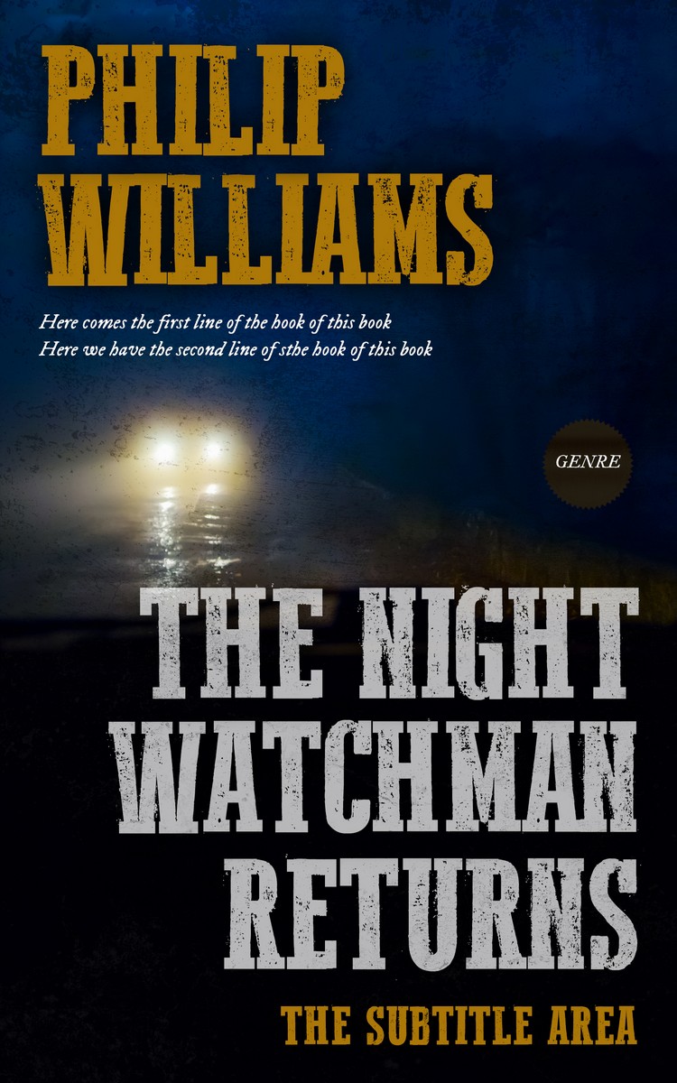 2D view of Premade Mystery & Thriller & Suspense Book Cover - Ebony