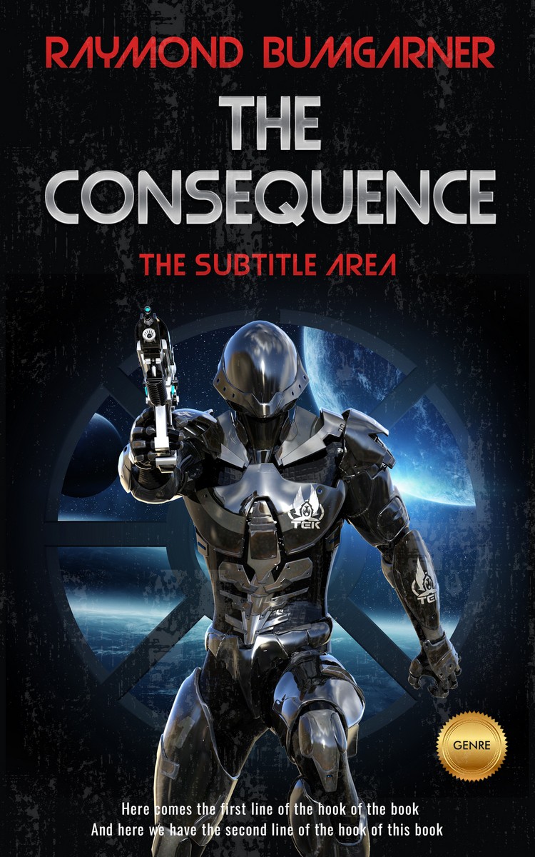 2D view of Premade Science Fiction Book Cover - Bunker