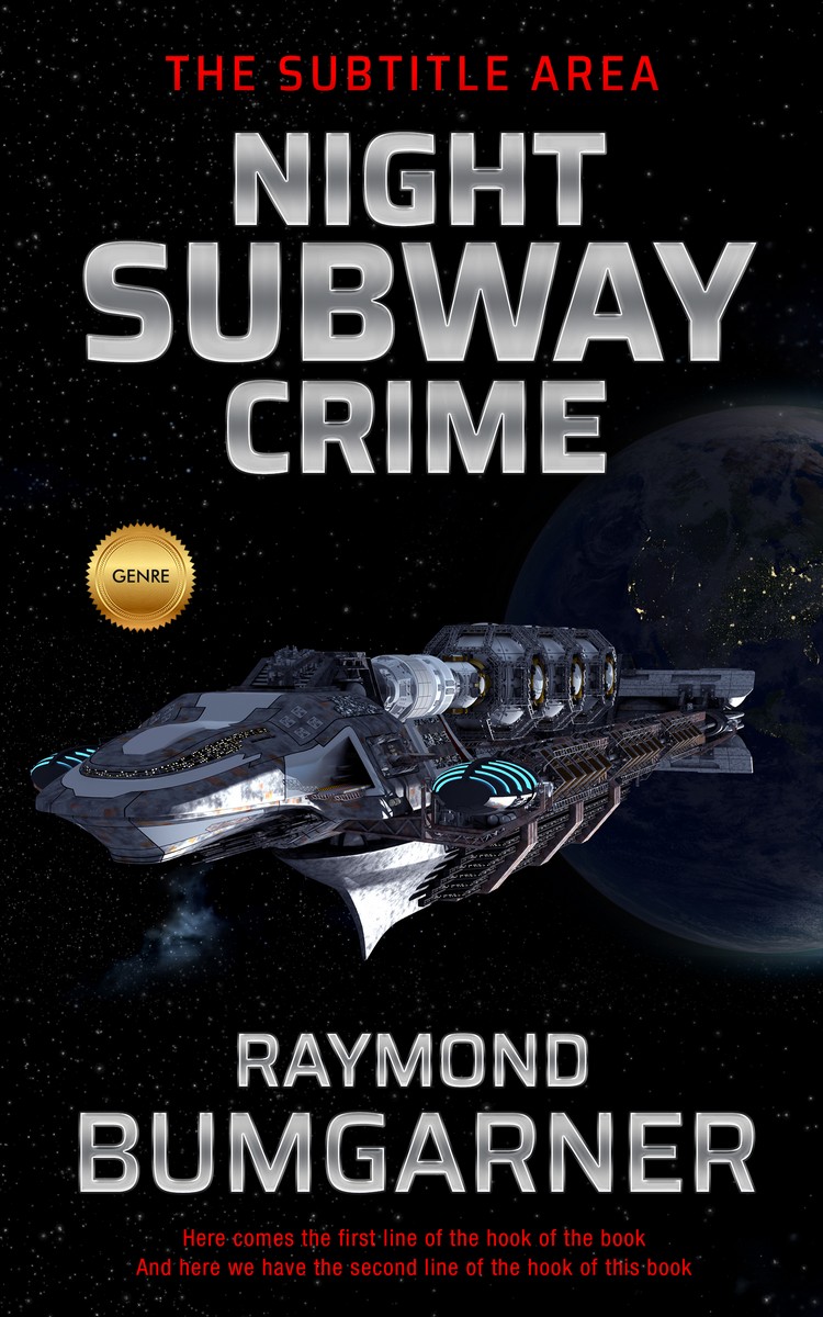 2D view of Premade Science Fiction Book Cover - Silk