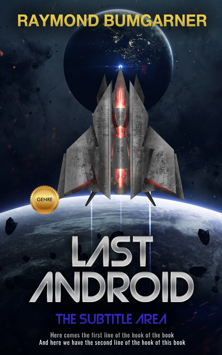 2D view of Premade Science Fiction Book Cover - Mirage